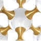preview thumbnail 7 of 7, Clear Crystal Orb Inspired Jack Decorative Sculpture with Gold Metal Accents (Set of 2)
