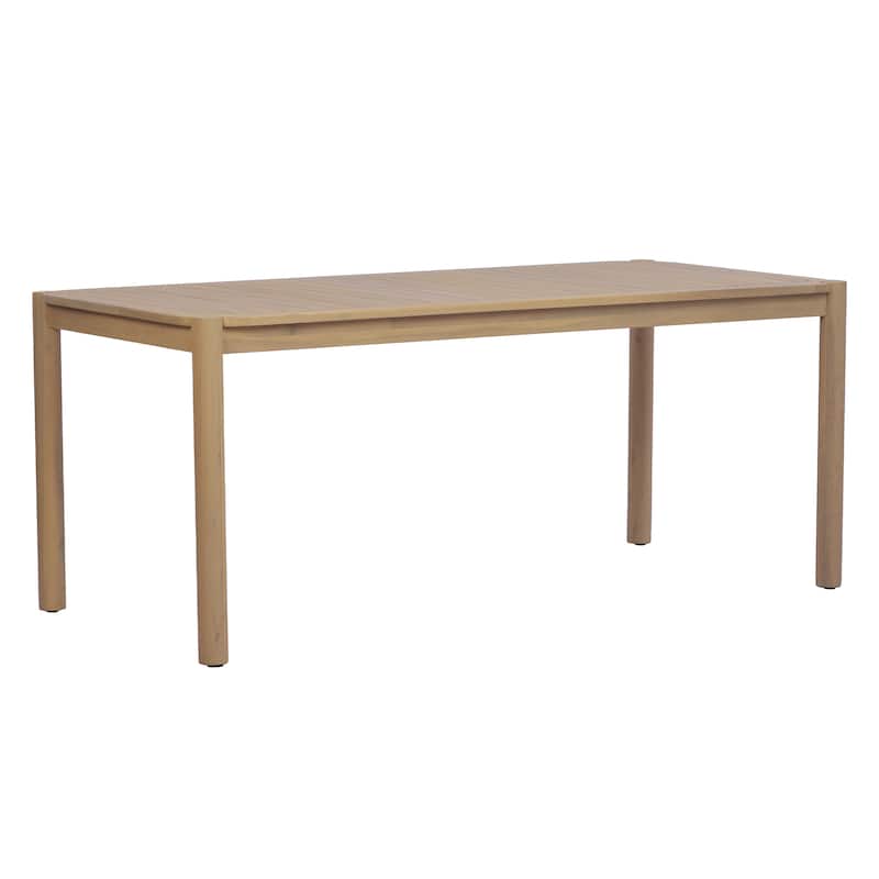 Christopher Knight Home - Cascade 74.02" Outdoor Acacia Wood Rectangular Dining Table, for 4-6 Person Seating