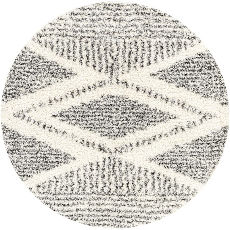 Livabliss Deluxe Shag Moroccan Tribal Area Rug