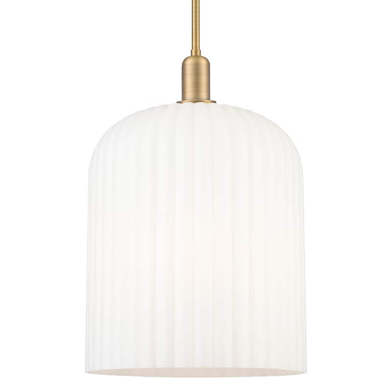 Innovations Lighting 716-3S-G559-12GWH Bridal Veil 3 Light 12" Wide - Brushed Brass