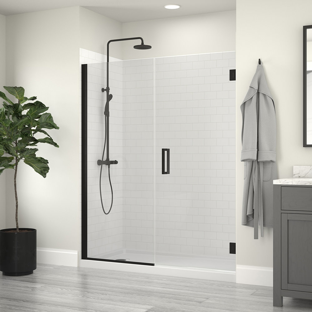 Miseno MSD6074-CLH Violeta 74" High x 60" Wide Hinged Frameless Shower