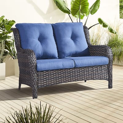 Gymojoy Outdoor Loveseat Wicker Sofa Set Rattan Sofa