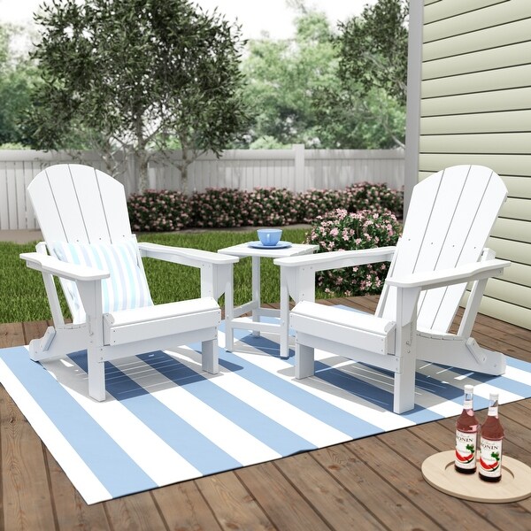 Laguna Hdpe All Weather Outdoor Patio Foldable Adirondack Chairs