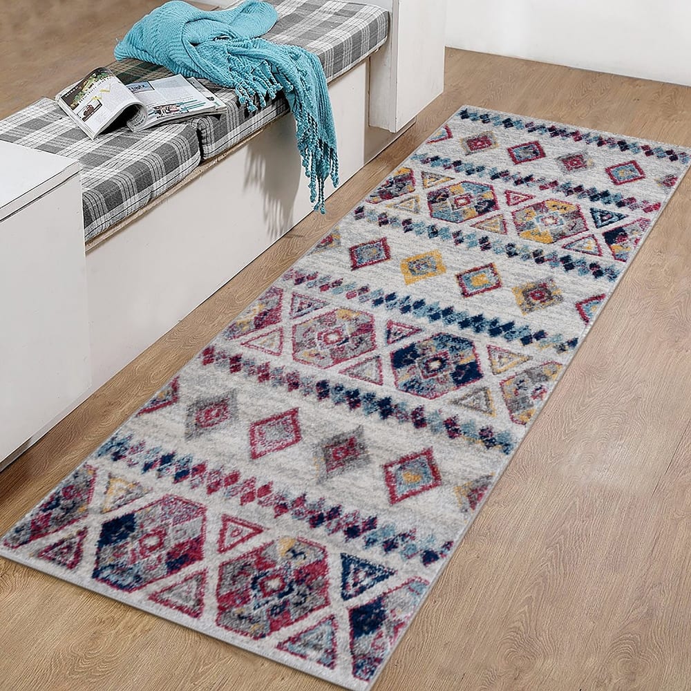 Aurelia Inna Multicolored Geometric Area Rug