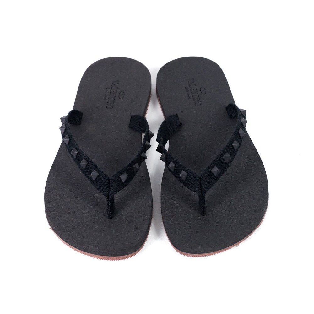 mens valentino flip flops