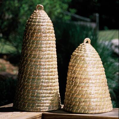 Seagrass Extra Tall Bee Skep - Set of 2 - 27"