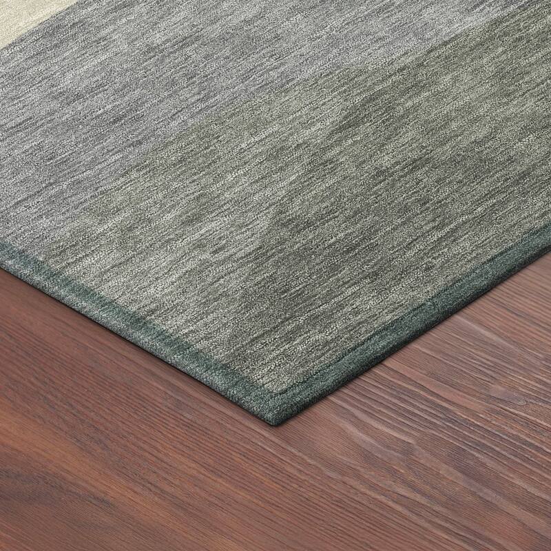 Machine Washable Indoor/ Outdoor Modern Horizon Chantille Rug