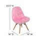 preview thumbnail 21 of 20, Kids Shaggy Dog Accent Chair - Desk Chair - Playroom Chair - 14"W x 14"D x 23.5"H