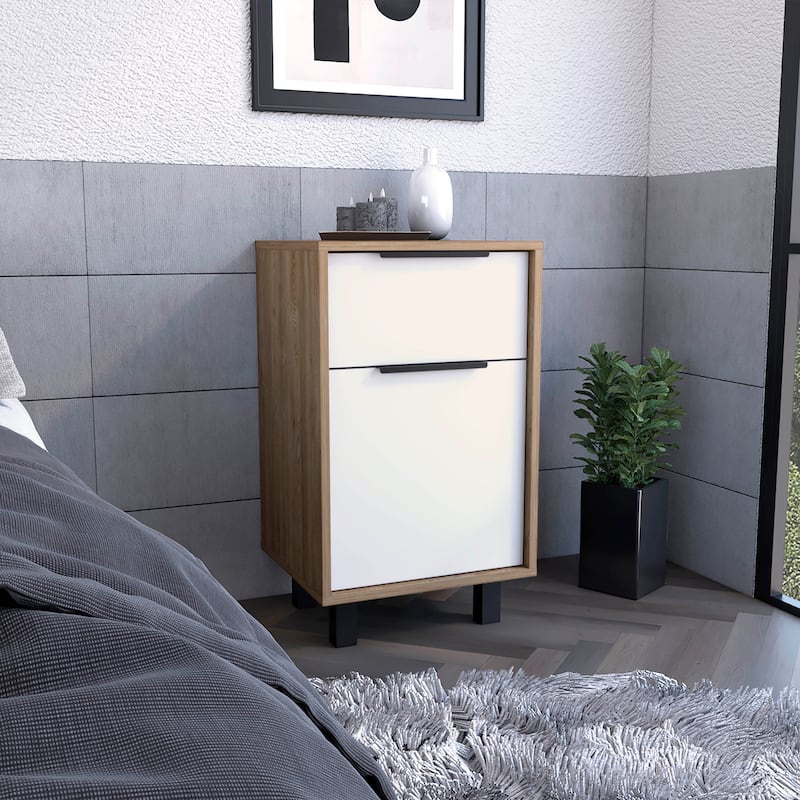 Nightstand Maryland Z,One Drawer,One Cabinet，for Living Room,and Dining Room