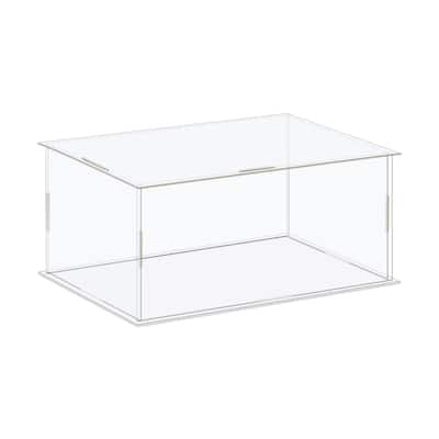 Display Case Box Acrylic Box Transparent Showcase 16x11x11cm for Collectibles
