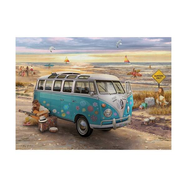 slide 2 of 5, American Classics - The Love and Hope VW Bus by Greg Giordano - 1000 Pcs - N/A