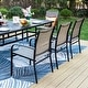 preview thumbnail 16 of 34, MAISON ARTS 9-Piece Outdoor Dining Set with 8 Textilene Chairs and Rectangle Dining Table