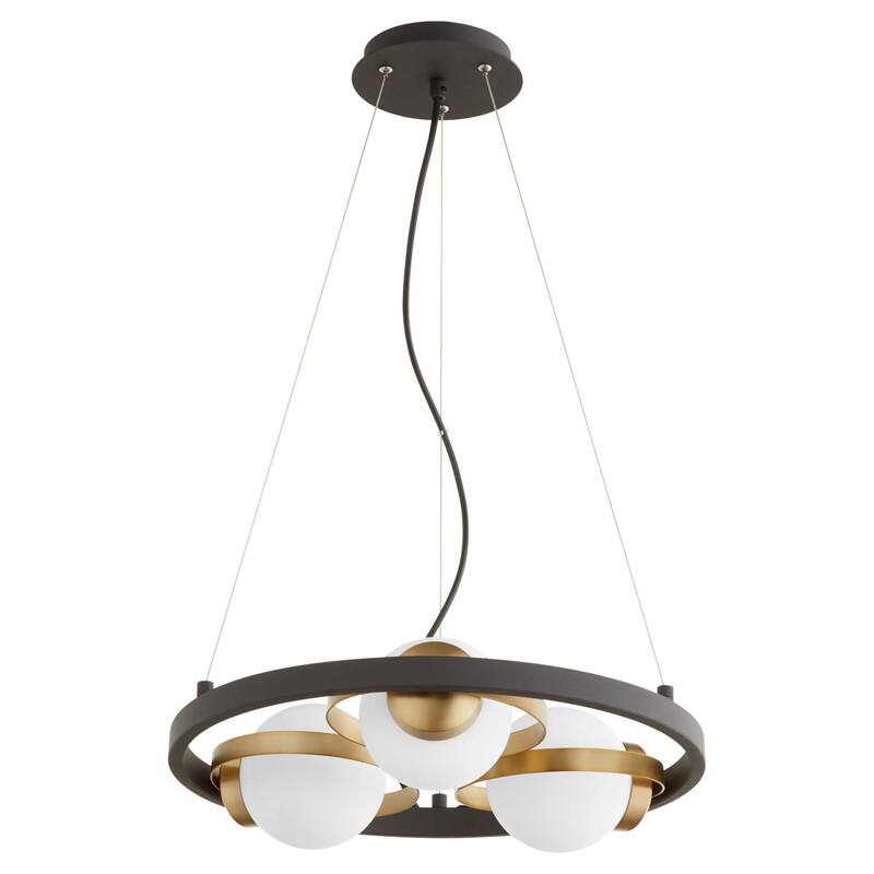 Quorum International 606-3-80 Nimbus 3 Light 18" Wide Ring Chandelier