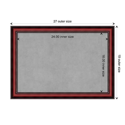 Amanti Art Rubino Cherry Scoop Framed Magnetic Board