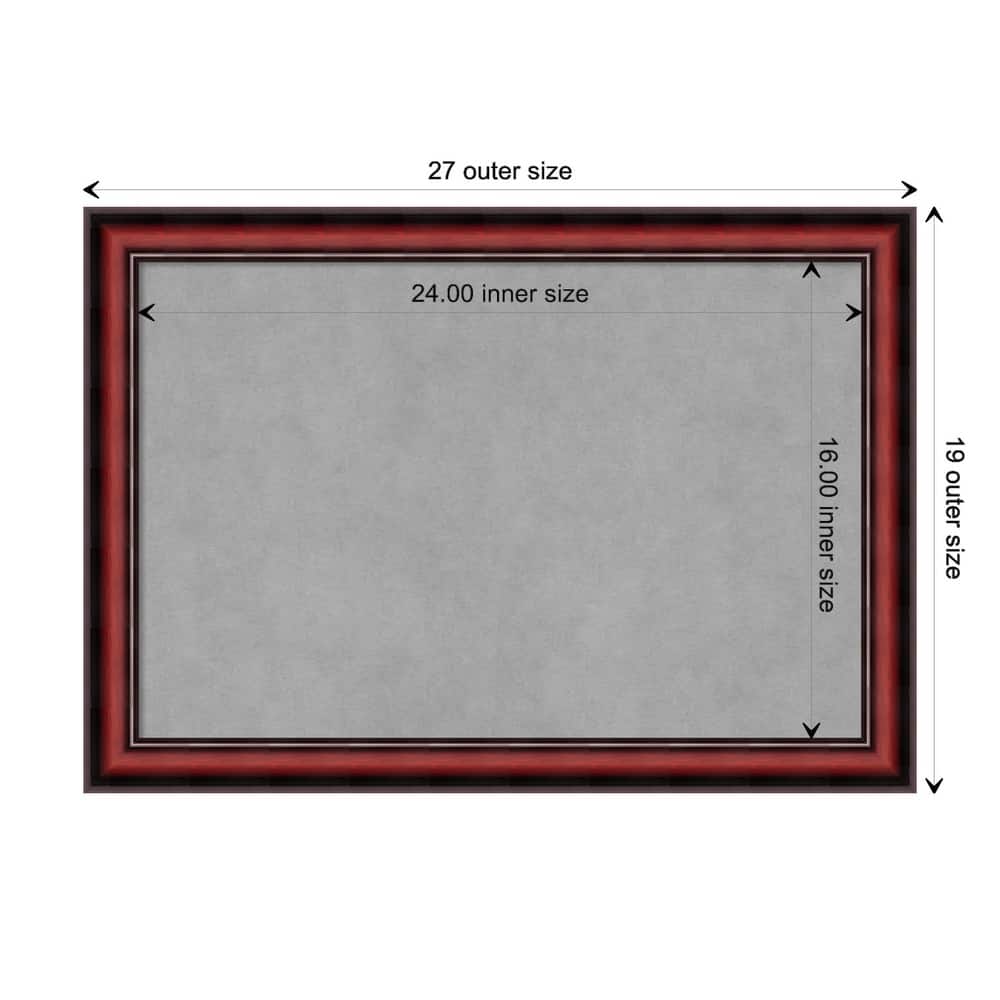 Amanti Art Rubino Cherry Scoop Framed Magnetic Board