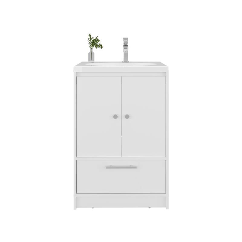 Bathroom Vanity with minimalist design , 2 Doors, 1 Drawer with durable engineered wood