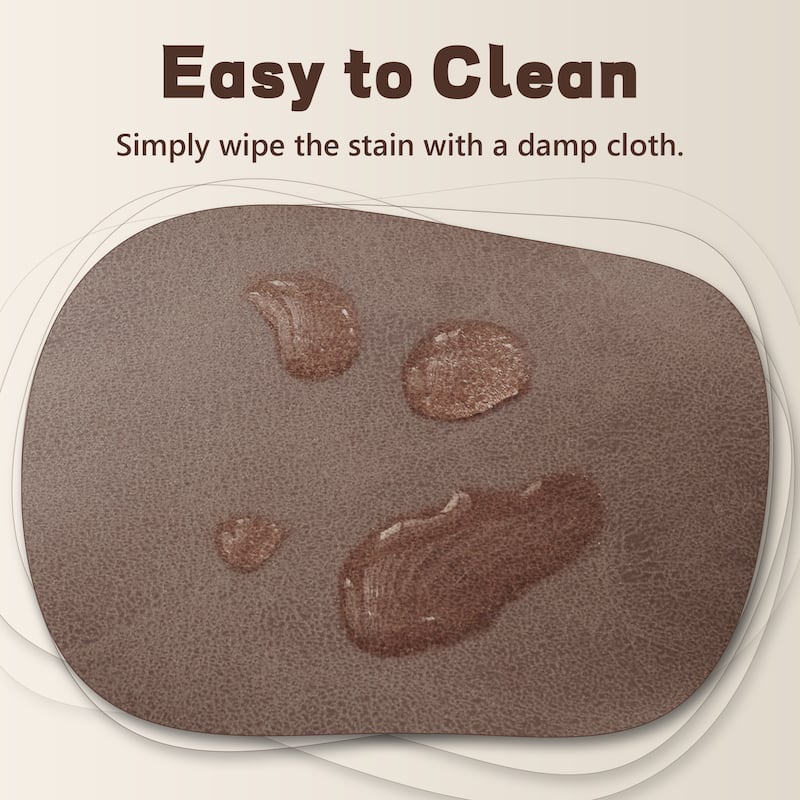 Tufted Round Storage Ottoman, Faux Leather