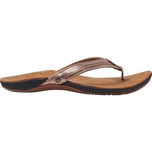 rose gold reef flip flops