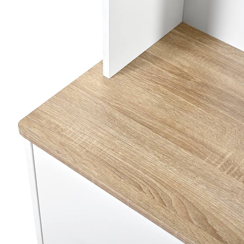 75" Entryway Hall Tree with Bench 5-in-1 Modern Storage Bench with Coat Rack, 6 Drawers, Cabinets & Shelves for Hallway, Mudroom