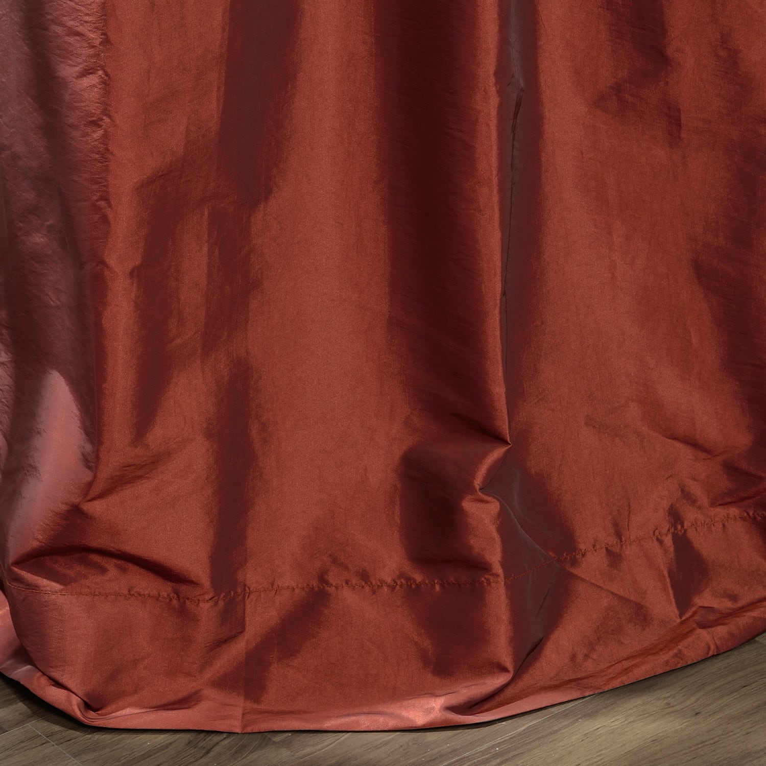 6896719 WIDE TAFFETA CAPRI RED Solid Color Drapery Fabric