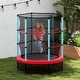 preview thumbnail 4 of 8, Gymax 55'' Mini Trampoline for Kids w/ Safety Enclosure Net & Seamless