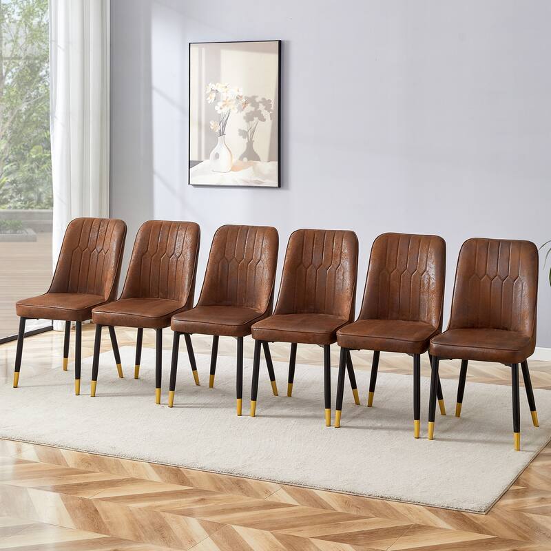 Suede-like Velvet Dining Chair Set