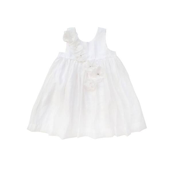 Shop Sophie Catalou Little Girls White Amelie Dress Overstock