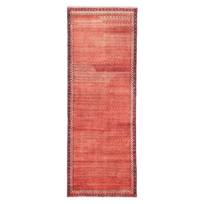 ECARPETGALLERY Hand-knotted Andelz Red Wool Rug - 3'6 x 9'5