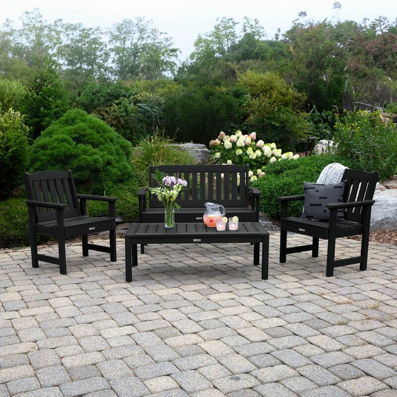 HIGHWOOD Lehigh 4-Piece Conversation Set - Black