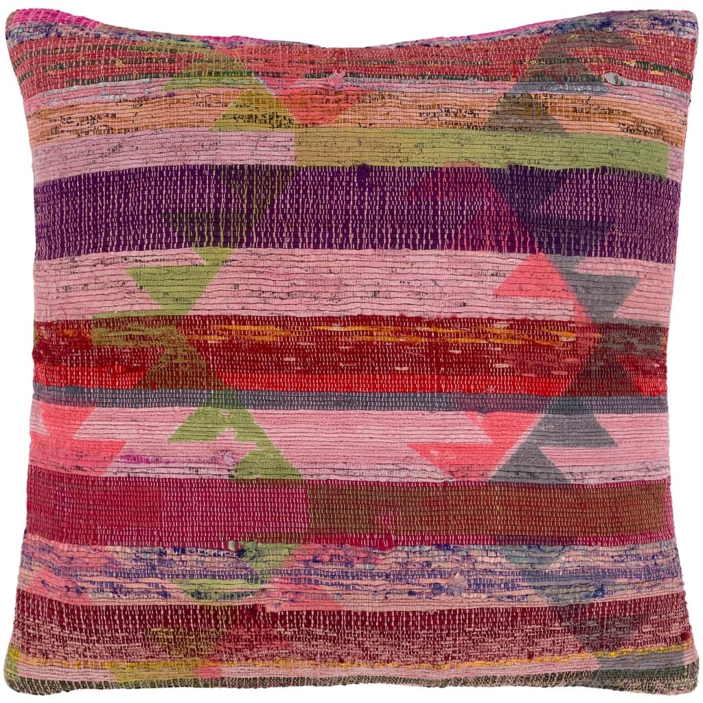 Esmee Traditional Pale Pink Feather Down or Poly Filled Throw Pillow 30 inch