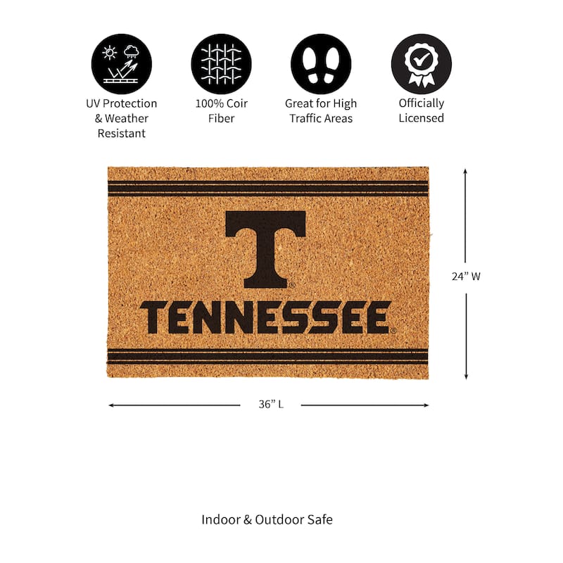 University of Tennessee Monochrome Indoor/Outdoor Coir Door Mat