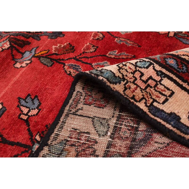 ECARPETGALLERY Hand-knotted Andelz Red Wool Rug - 3'10 x 9'9