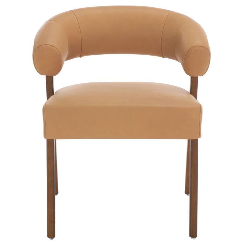 SAFAVIEH Couture Jarvis Curved Back Dining Chair, Fully Assembled - 26"W x 26"D x 31"H
