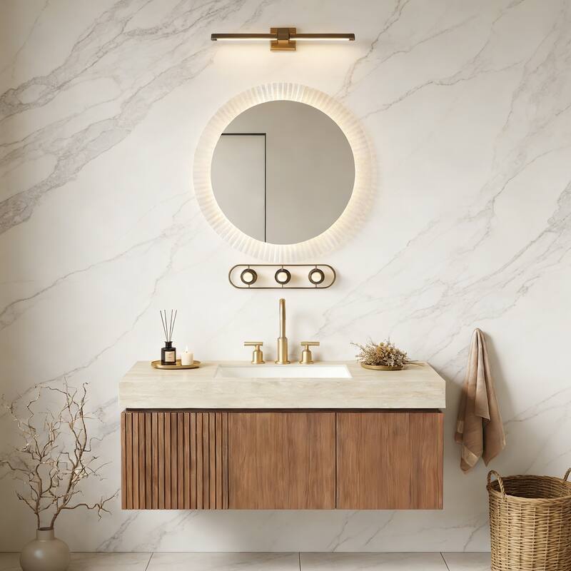 Mondern Floating Bathroom Vanity with 3 Pre-drilled Faucet Holes