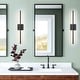 preview thumbnail 107 of 119, 1-Light Black/ Gold/ Nickel Modern Long Linear Strip Wall Sconce Dimmable LED Bathroom Vanity Light