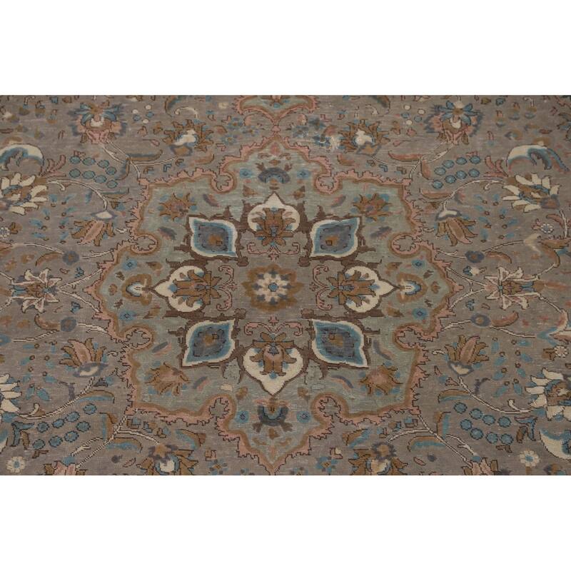 Over-Dyed Tabriz Persian Vintage Rug Handmade Wool Carpet - 7'11"x 11'6"