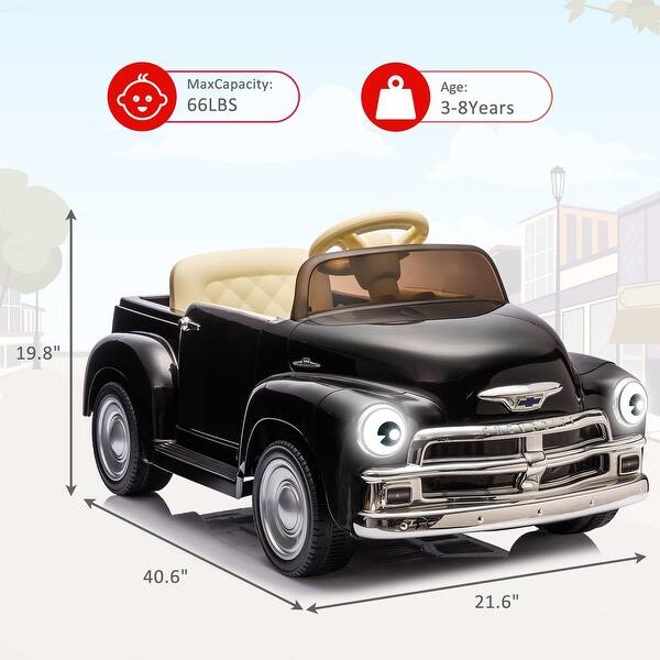12V Ride On Car for Kids Ages 3-5, Battery Powered Ride-on Toys W/Parent Remote