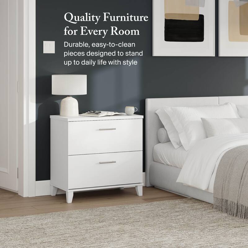 Bush Furniture Somerset 2 Drawer Lateral File Cabinet with Storage
