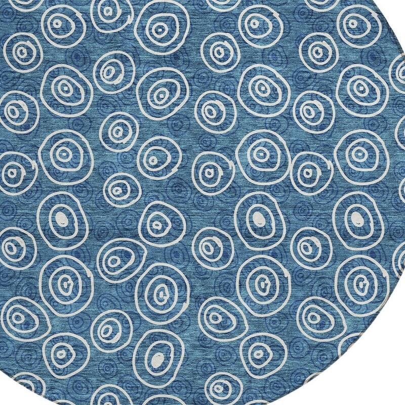 HomeRoots Geometric Transitional Rectangle Outdoor Rug