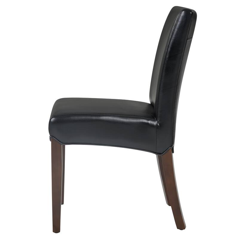 NPD Furniture Beverly Hills Bonded Leather Dining Chair (Set of 2) - na
