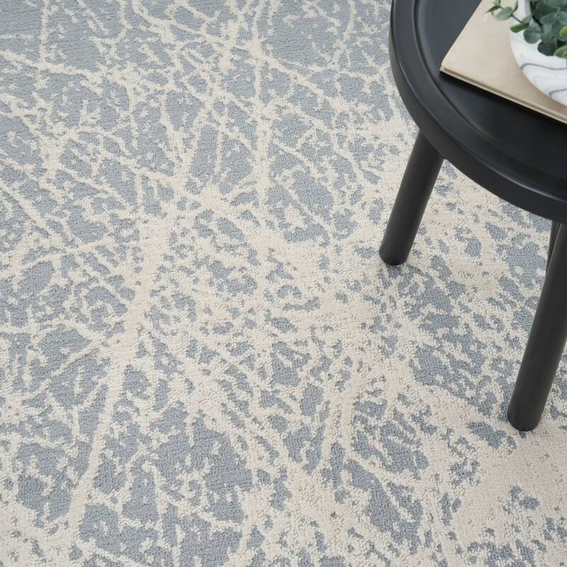 Nourison Lillian Indoor only Grey Abstract Area Rug