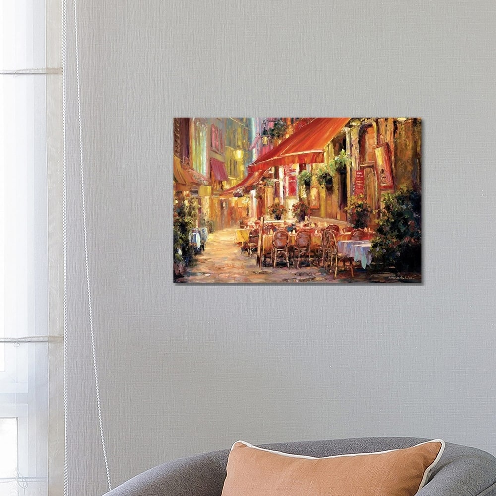 iCanvas "Cafe in Light" by Haixia Liu Canvas Print