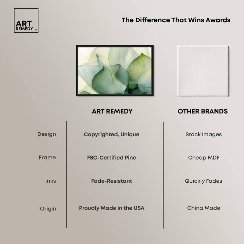 Translucent Floral Layers Canvas by Art Remedy