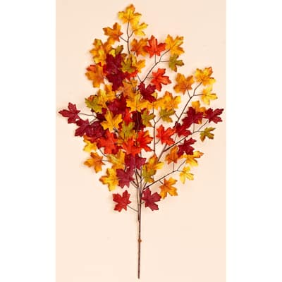 27" Mini Maple Spray w/ 75 Leaves, Set of 4