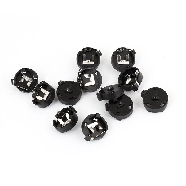 12pcs Black Shell CR1220 CR1225 Cell Button Battery Socket Holder BS-1220-1