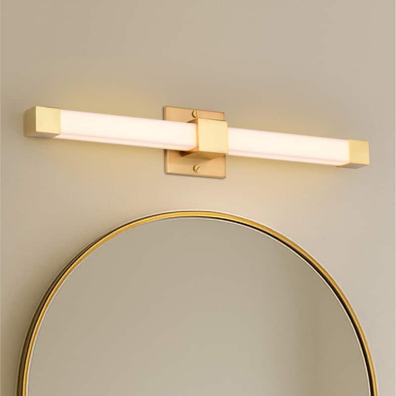Brightwyn 24 Inch LED Vanity Brushed Brass Finish - Brushed Brass