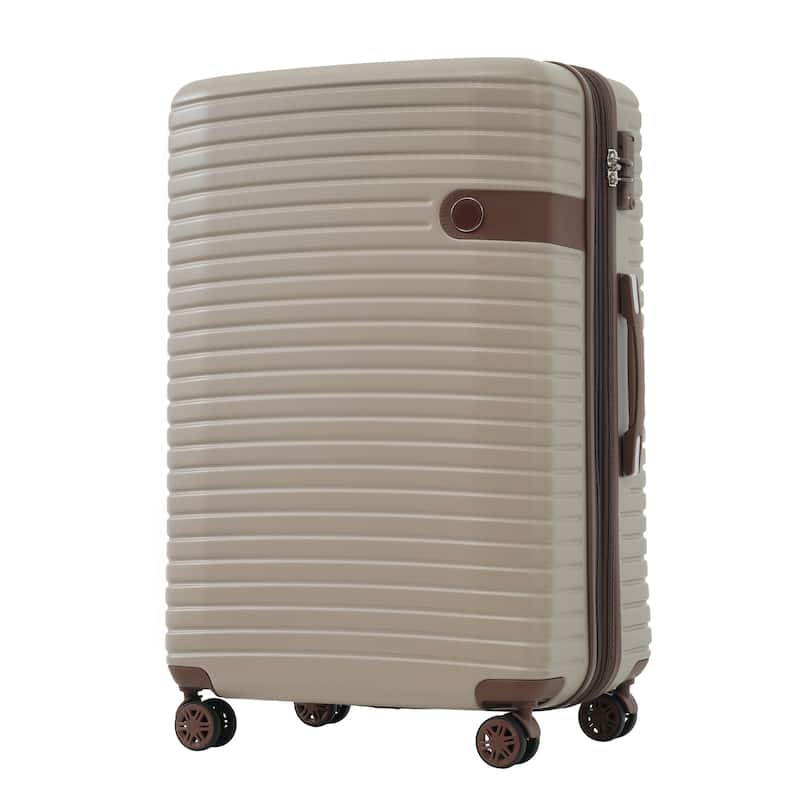 4 Piece Luggage Set Suitcase Set, ABS Hard Shell Lightweight Expandable Travel Luggage with 4 Packing Cubes, Spinner Wheels