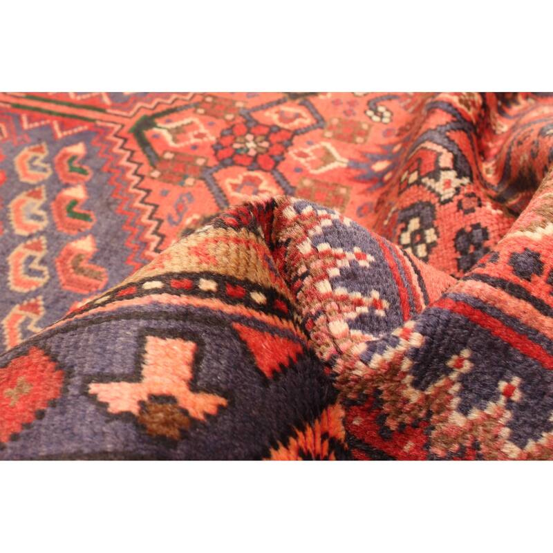 ECARPETGALLERY Hand-knotted Andelz Red Wool Rug - 4'2 x 6'9