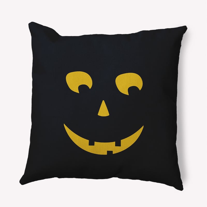 Halloween JackoLanternLeft Accent Pillow - Black - 26" x 26"