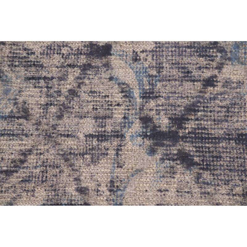 Abstract Modern Area Rug Hand-Knotted Wool Carpet - 8'0"x 9'11"